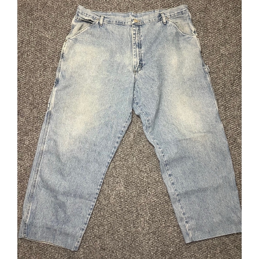 WRG Jeans Co Men's Light Wash Carpenter Denim Jeans‎ Regular Fit Cotton 40x29